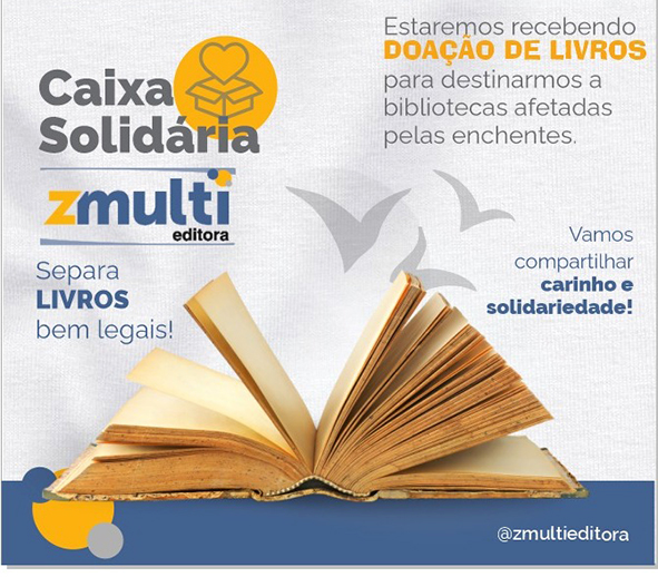 Caixa solidária em prol das bibliotecas