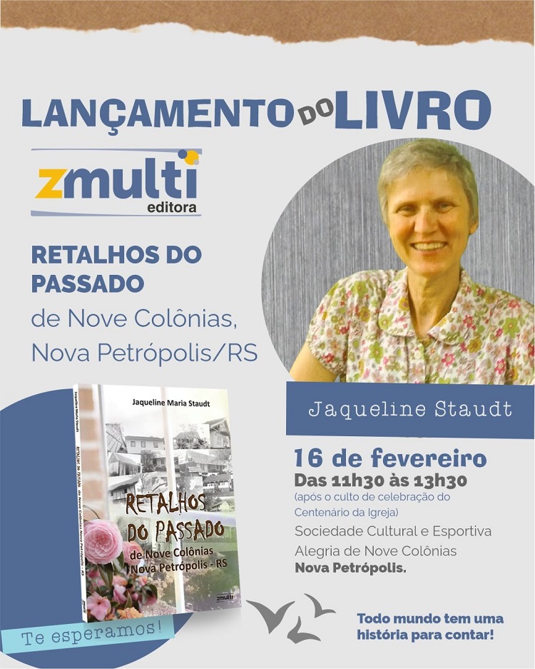 Jaqueline Staudt lança livro