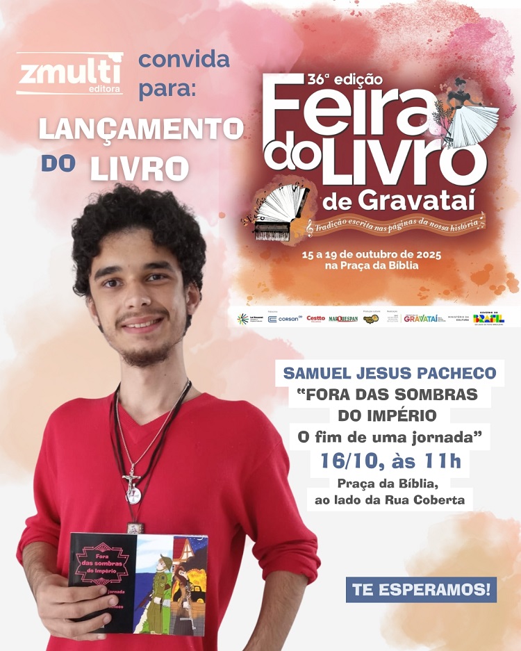 Samuel autografa na Feira de Gravataí