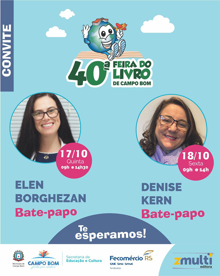 Elen e Denise na Feira de Campo Bom
